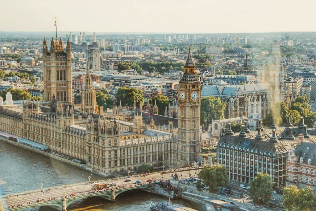 Houses of Parliament in Westminster, London